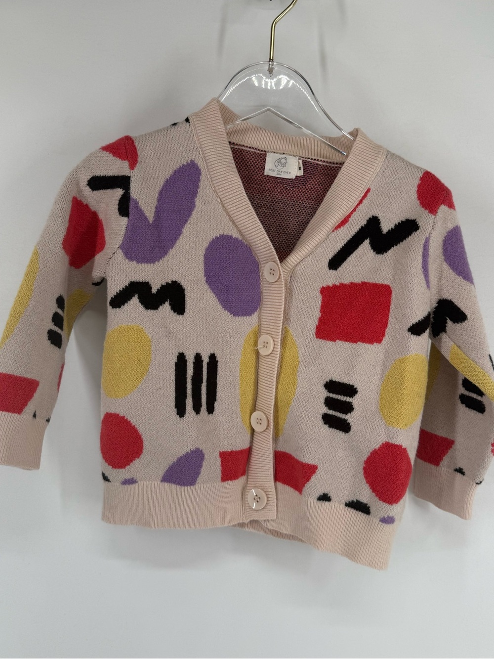 Best day ever kids cardigan size small